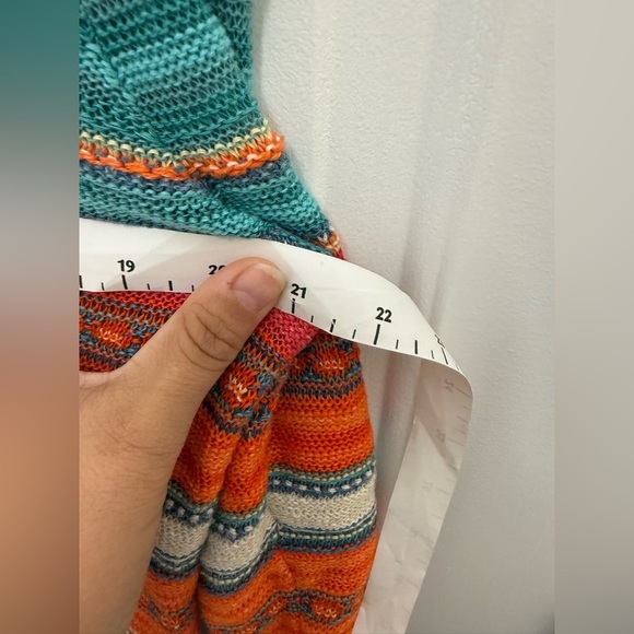 Women’s Lauren Ralph Lauren Vibrant Southwestern Linen Blend Sweater M casual - Picture 7 of 7